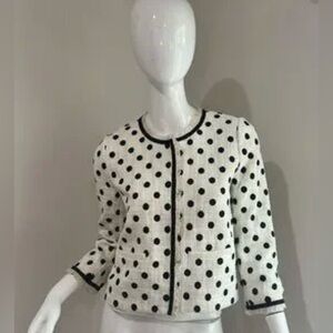 J. Crew Polka Dot Textured Tweed